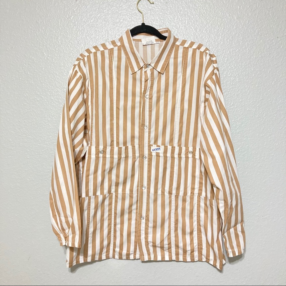 Vintage Guess striped button up size XL